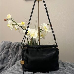 Margot Black Leather Crossbody Bag EUC retail $125